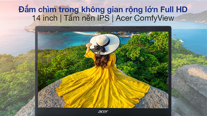 Acer Aspire c&oacute; m&agrave;n h&igrave;nh Full HD cho hiển thị chất lượng 